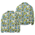 Funny Ninja Turtle Comic Hawaiian Golf Shirt, Mens Golf Polo, Golf Apparel For Men
