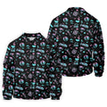 Flamingo Tropical Gradient Colors Retro Golf Shirt, Golf Tops For Men, Golf Shirts For Men