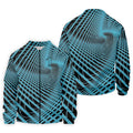 Swirling Vortex Black And Light Blue Golf Shirts For Men, Polo Shirts For Men, Golfing Apparel