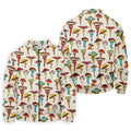 Funny Mushroom Legs Pattern Golf Polo Shirt, Printed Golf Shirts, Golf Polo Shirts For Men