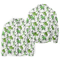 Green Cocktail Splash Pattern Golf Shirt, Mens Golf Shirts, Hawaiian Golf Shirt, Golf Polo Shirts For Men