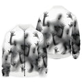 Haunted Shadow Silhouette Golf Polo Shirt, Men's Golf Shirts, Hawaiian Golf Shirt
