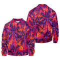 Purple Palm Tree Tropical Island Golf Shirt, Mens Golf Polo, Printed Golf Shirts