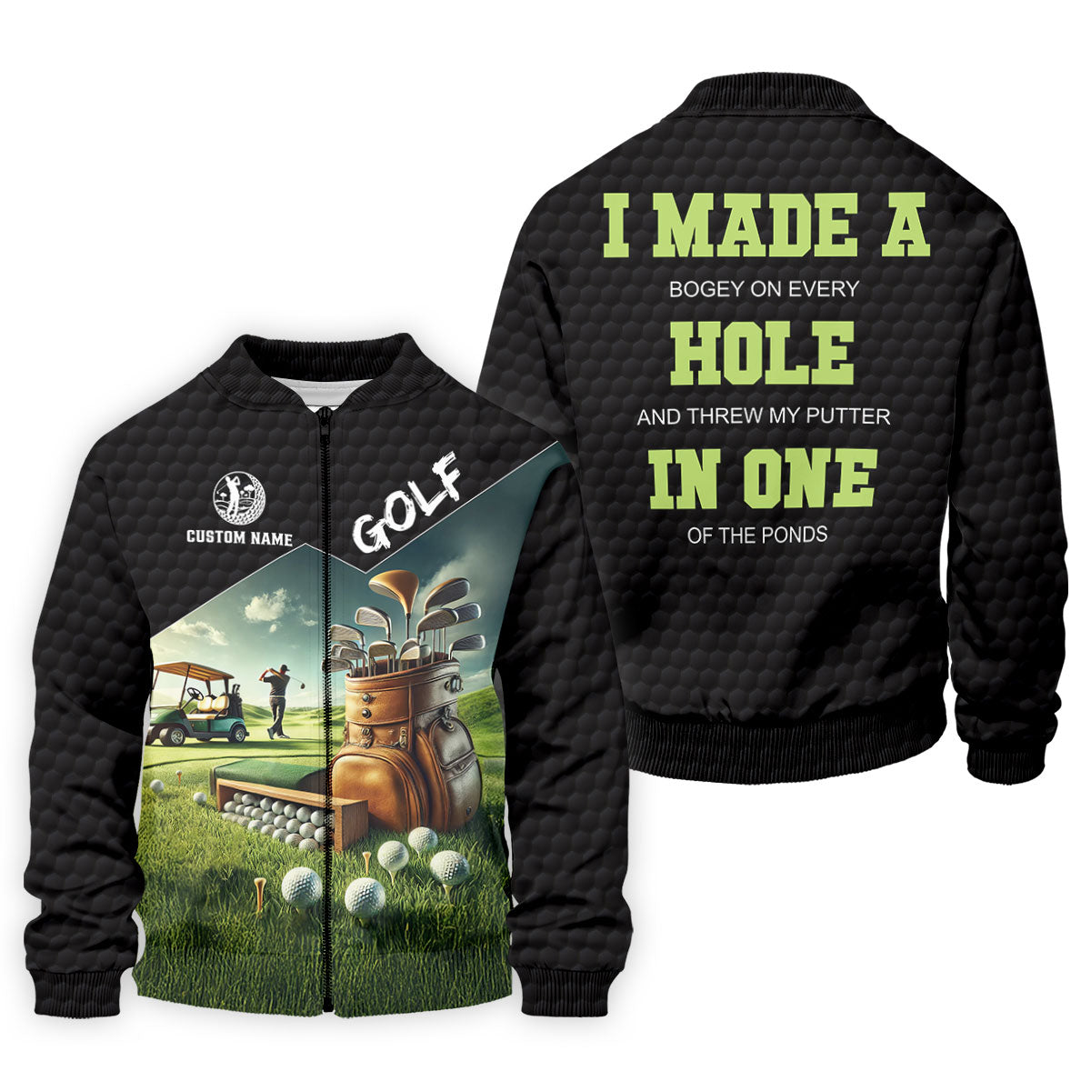 I Made A Bogey On Every Hole Golf  Polo Shirt, Funny Mens Golf Polo, Golf Apparel For Men
