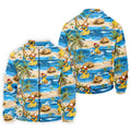 Funny Duck Hawaiian Golf Shirt, Summer Ocean Men's Golf Shirt, Polo Shirts For Men