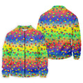 Acceptance Awareness Understanding Autism Puzzle Rainbow Gradient Golf Tops For Men, Golf Shirts For Men