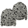 Minimalist Black Cat Maze Pattern Golf Polo Shirt, Men's Golf Shirt, Printed Golf Shirts
