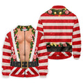Candy Cane Santa Suit Christmas Golf Shirt, Mens Golf Shirts, Golf Apparel For Men