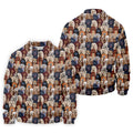 Cartoon Poodle Dog Men's Golf Polo Shirts, Gifts For Dog Lovers, Polo Shirts For Men