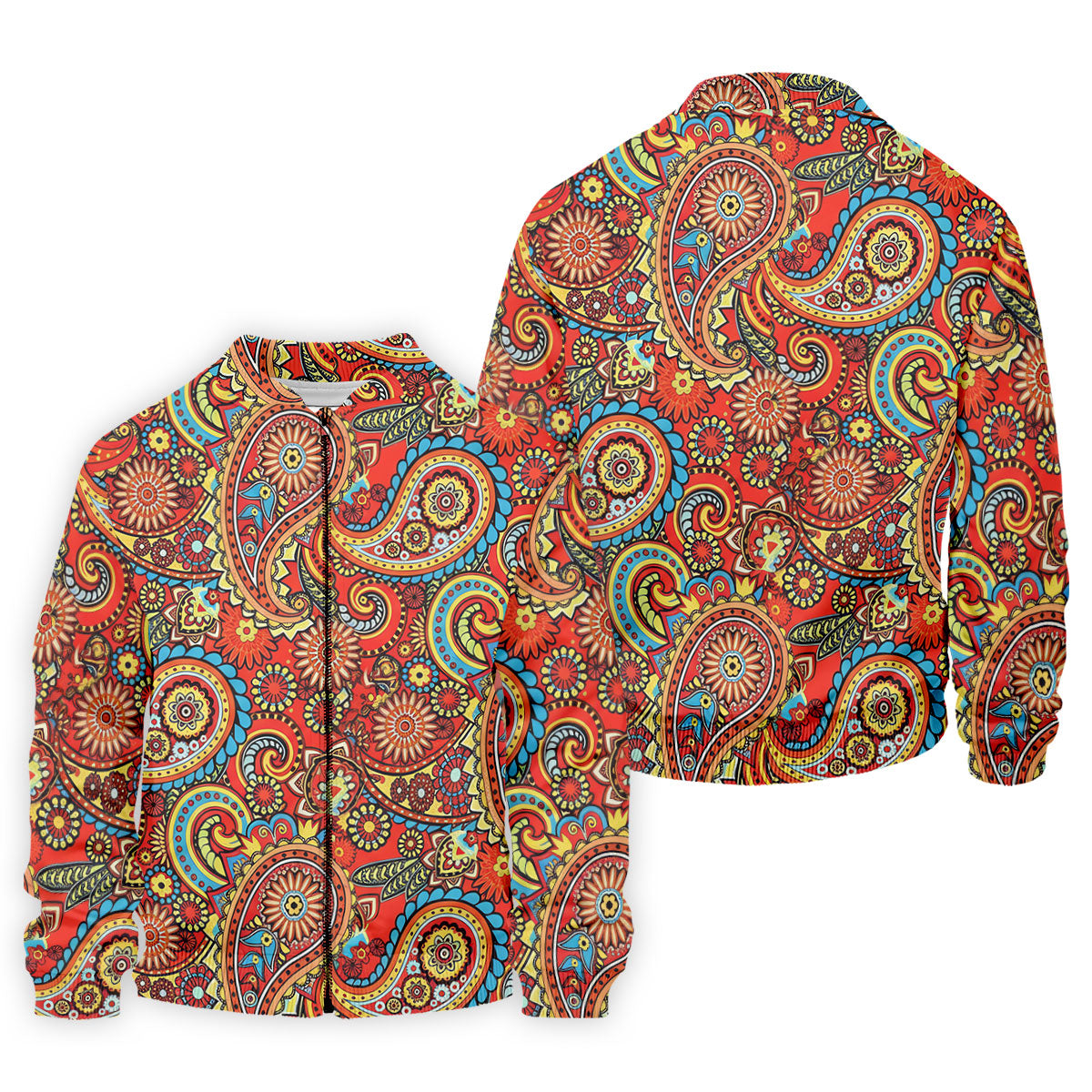 Paisley Design Golf Tops For Men, Boho Pattern Golf Shirts For Men, Polo Shirts For Men