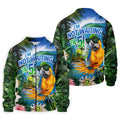 Parrot Life Not Waiting Til 5 Tropical Golf Shirt, Hawaiian Golf Shirt, Mens Golf Shirts, Golf Apparel For Men