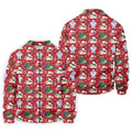 Ho Ho Ho Santa Snowman Men's Golf Polo Shirts, Christmas Golf Shirt, Polo Shirts For Men