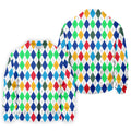 Colorful Argyle Golf Shirt, Classic Diamond Pattern Polo, Polo Shirts For Men