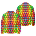 Colorful Interlaced Ribbon Pattern Hawaiian Golf Polo, Golf Tops For Men, Golfing Apparel