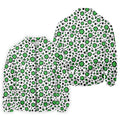 Lucky Four Leaf Clover Leopard Pattern St Patrick's Day Golf Shirt, Polo Shirts For Men, Golf Shirts For Men