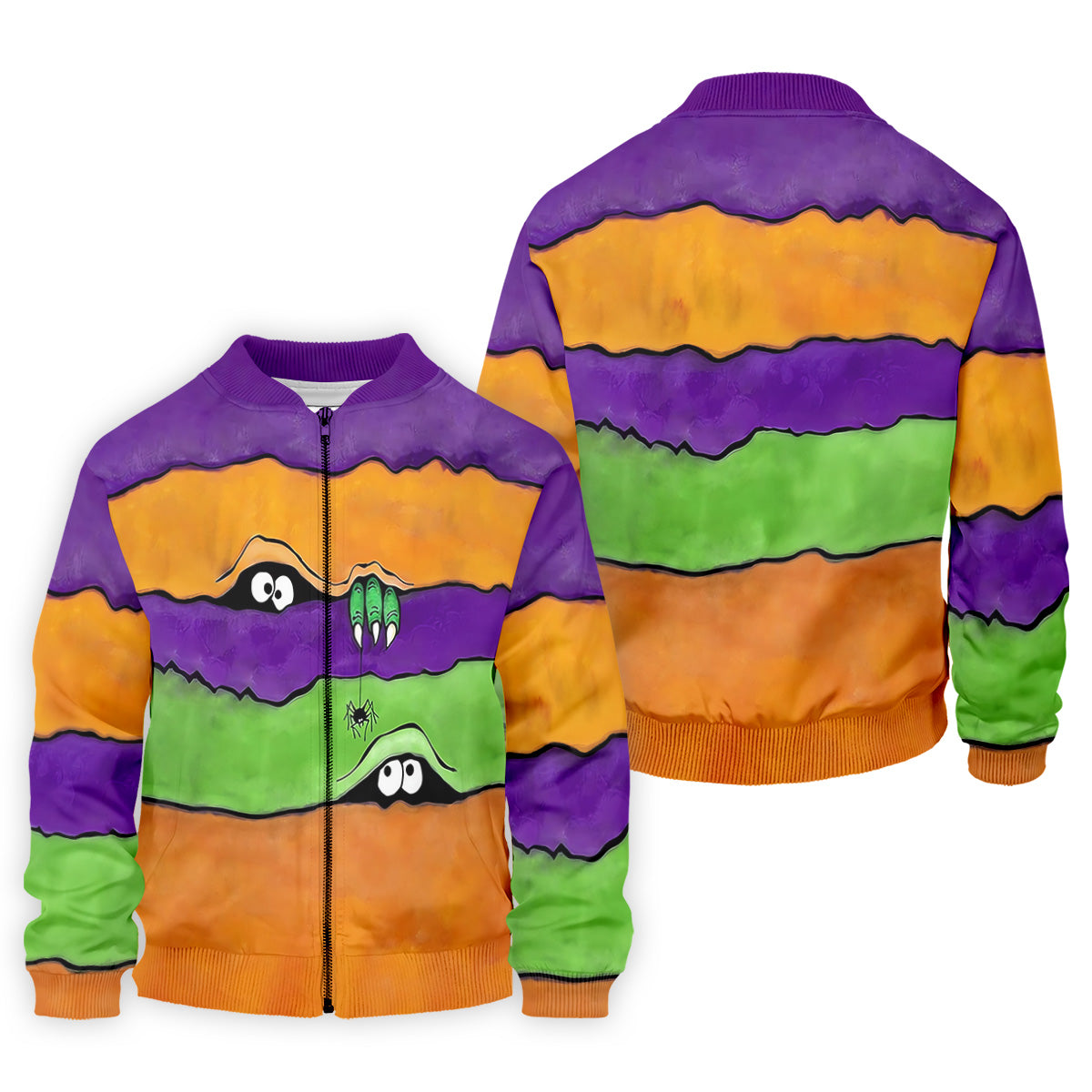 Funny Halloween Peeping Eyes Polo Shirts For Men, Golf Tops For Men, Halloween Golf Shirt