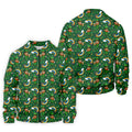 St Patrick's Day Leprechaun Golf Pose Rainbow Gold Pot Shamrock Golf Shirt, Golf Tops For Men, Golf Shirts For Men