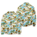 Cute Funny Duck Hawaiian Golf Shirt, Beach Theme Men's Golf Shirt, Polo Shirts For Men
