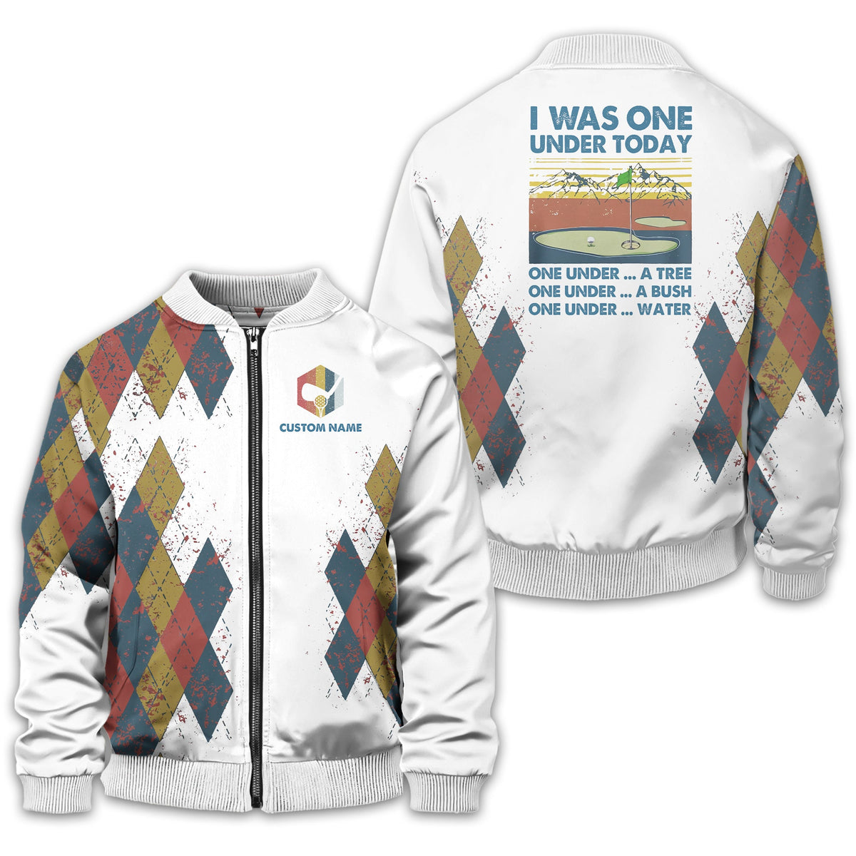 I Was One Under Today Custom Golf Polo Shirt, Golf Shirt For Men, Gift For Golfers