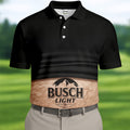 Custom Beer Logo Golf Shirt, Men's Funny Golf Polo Shirts, Unique Gift For Golfer, Fun Golf Shirts For Men