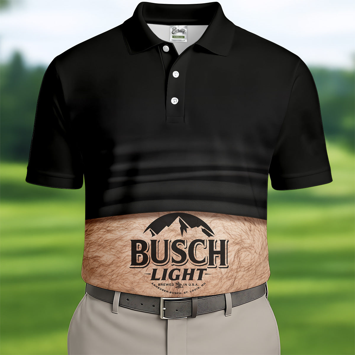 Custom Beer Logo Golf Shirt, Men's Funny Golf Polo Shirts, Unique Gift For Golfer, Fun Golf Shirts For Men