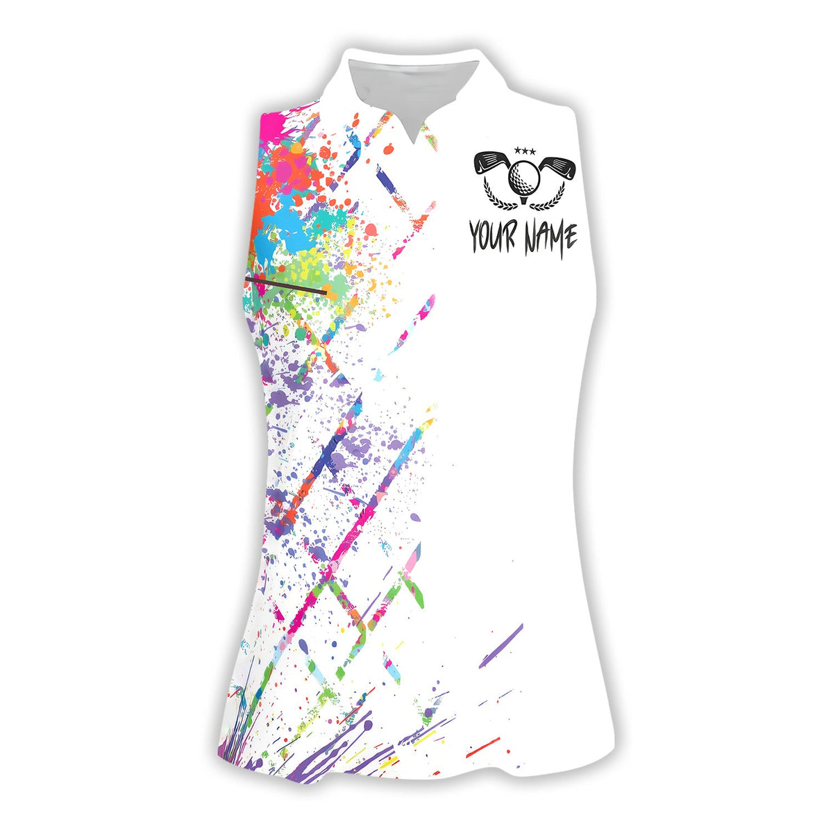Swing Swear Drink Repeat Custom Womens Golf Polo Shirt, Golfing Apparel, Womens Golf Gifts