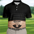 Custom Beer Logo Golf Shirt, Men's Funny Golf Polo Shirts, Unique Gift For Golfer, Fun Golf Shirts For Men