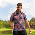 Quirky Plants Men's Golf Polo Shirt, Funny Golf Shirt, Gift For Golfers