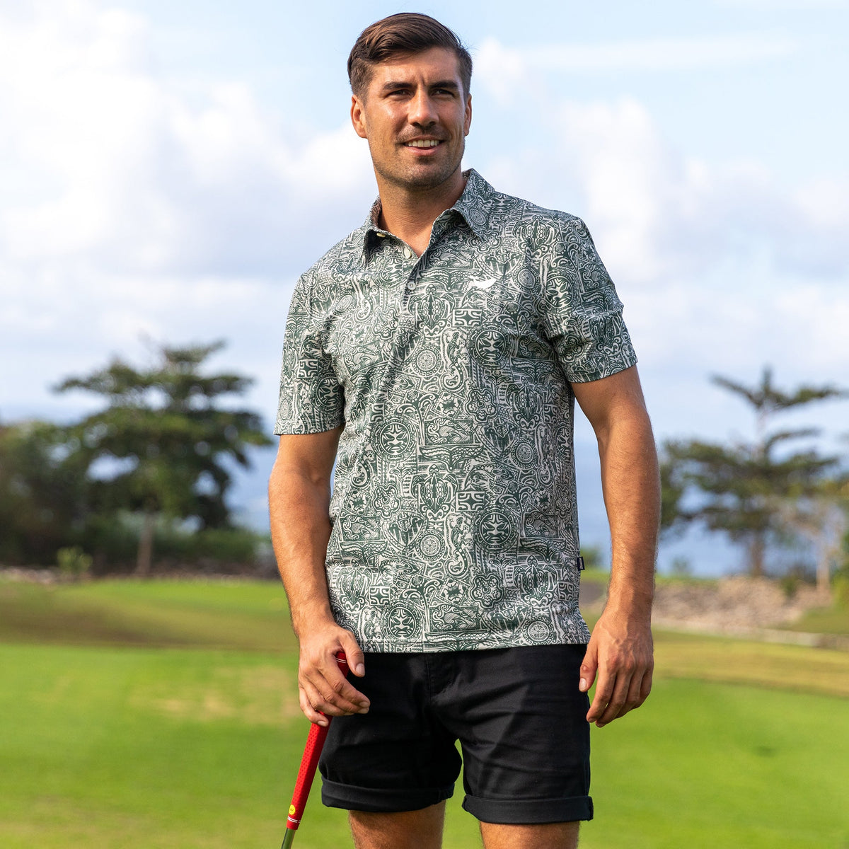 Guardian Totem Men's Golf Polo Shirt, Funny Golf Shirt, Gift For Golfers