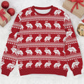 Reindeer Humping Seamless Pattern Golf Shirt, Golf Ugly Sweater, Christmas Golf Shirt, Golf Sweater