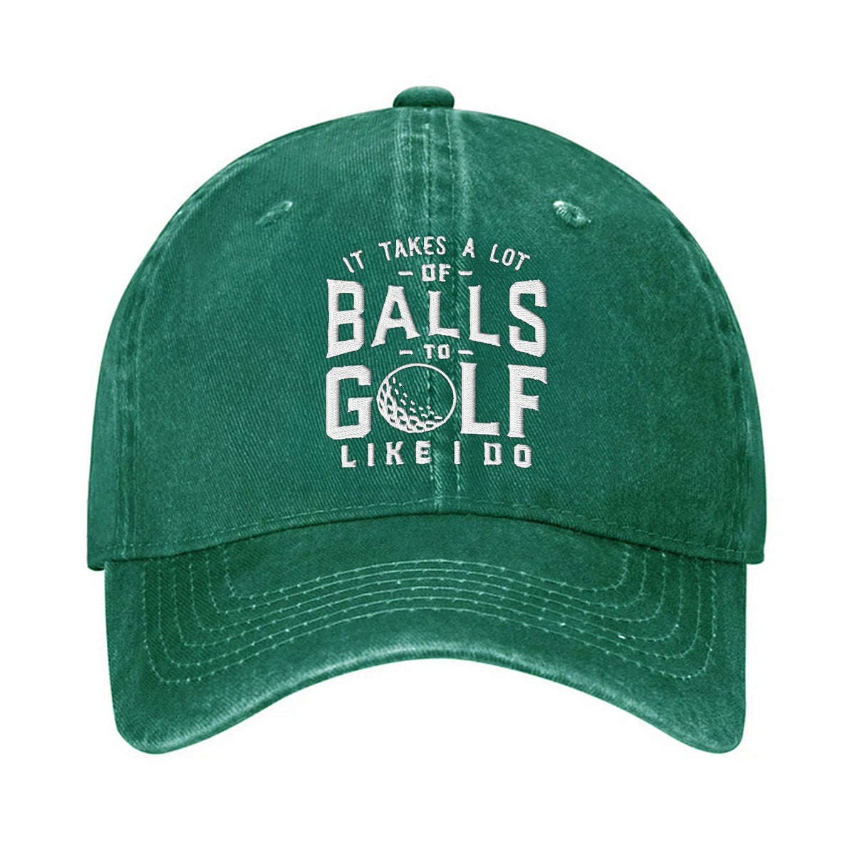 It Takes A Lot Of Balls To Golf Like I Do Embroidered Baseball Cap, Funny Golf Hat, Dad Golf Gift