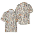 Foliage Floral Golf Tops For Men, Gifts For Golf Lovers, Polo Shirts For Men, Golfing Apparel