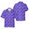 SK8R CAT Patterned Golf Polos, Mens Funny Golf Shirts, Long Sleeve Golf Shirts, Men Golf Polo