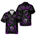 Black And Purple Dragon Golf Team Shirt, Mens Golf Polo Shirts, Cool Golf Gift, Golfing Apparel