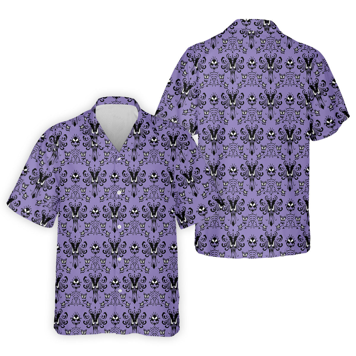 Hitchhiking Ghosts Men's Golf Polo Shirt, Halloween Golf Shirt, Mens Golf Gift