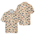 Dinosaur Hawaiian Shirt, Seamless Pattern Golf Tops For Men, Golf Polo Shirt, Golfing Apparel
