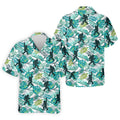 Tropical Green Bigfoot Golf Shirt, Golf Tops For Men, Custom Golf Polos, Golf Gift For Men