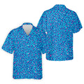 Blue Leopard Golf Tops For Men, Men Polo, Golf Gift For Men, Golfing Apparel