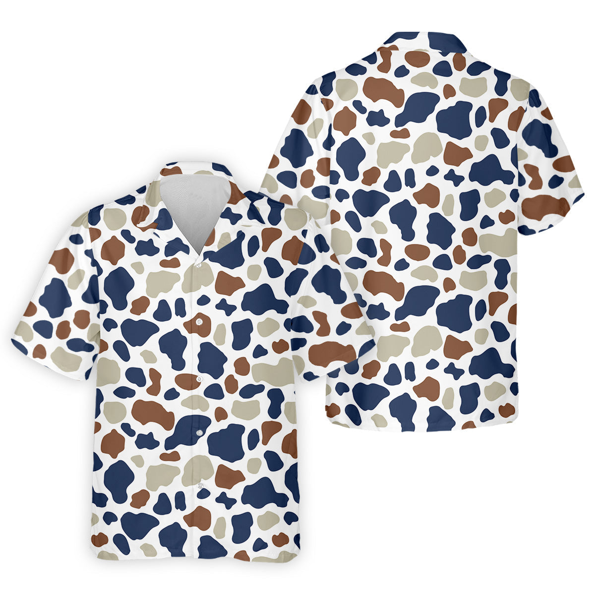 Cow Print Pattern Golf Polo Shirt, Fun Golf Shirts For Men, Polo Shirts For Men, Golfing Apparel