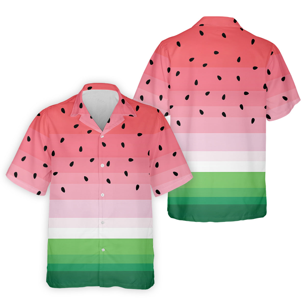Watermelon Summer Mens Golf Polo Shirts, Pink Golf Shirt, Unique Gift For Golfer, Golfing Apparel