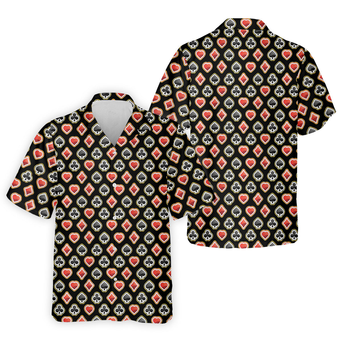 Playing Card Poker Golf Shirt, Fun Golf Shirts For Men, Polo Shirts For Men, Golfing Apparel