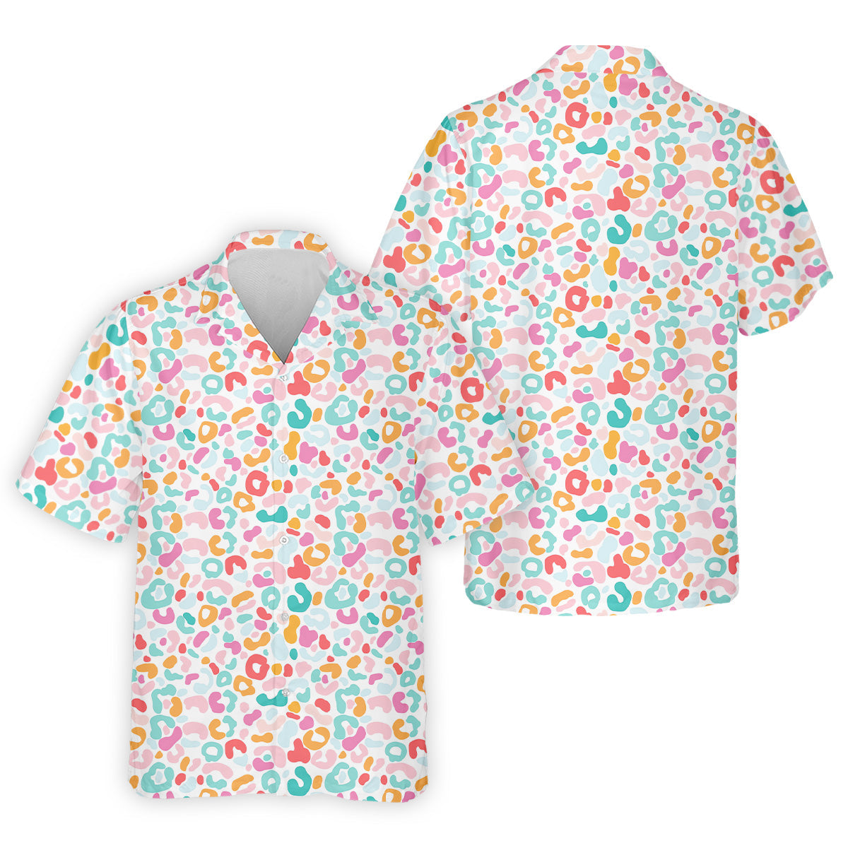 Leopard Pattern Golf Tops For Men, Mens Golf Polo Shirts, White Polo Shirt Mens, Golfing Apparel