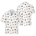 Prancing Chickens Men's White Golf Polo, Gift For Chicken Lover, Polo Shirts For Men, Golfing Apparel