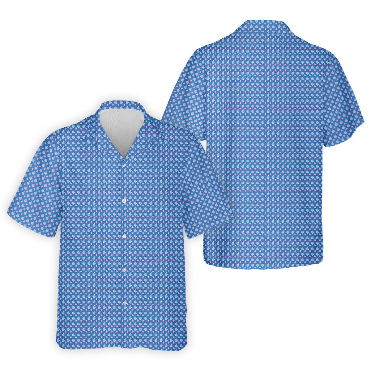 Dirty Finger Blue And Pink Fun Golf Shirts For Men, Cool Golf Gift, Golfing Apparel, Polo For Men