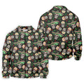 Skull Golf Shirt, Day Of The Dead Shirt, Mexican Floral Shirt, Men Polo, Unique Gift For Golfer
