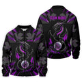 Black And Purple Dragon Golf Team Shirt, Mens Golf Polo Shirts, Cool Golf Gift, Golfing Apparel
