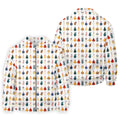 Whimsical Chicken Fun Golf Shirts For Men, Cute Golf Outfit, Polo Shirts For Men, Golfing Apparel