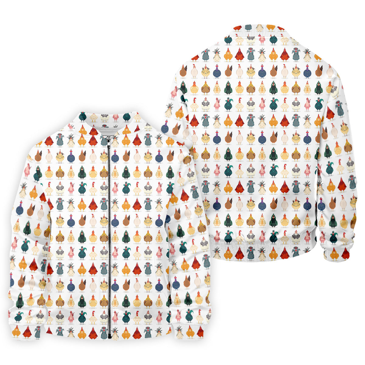 Whimsical Chicken Fun Golf Shirts For Men, Cute Golf Outfit, Polo Shirts For Men, Golfing Apparel