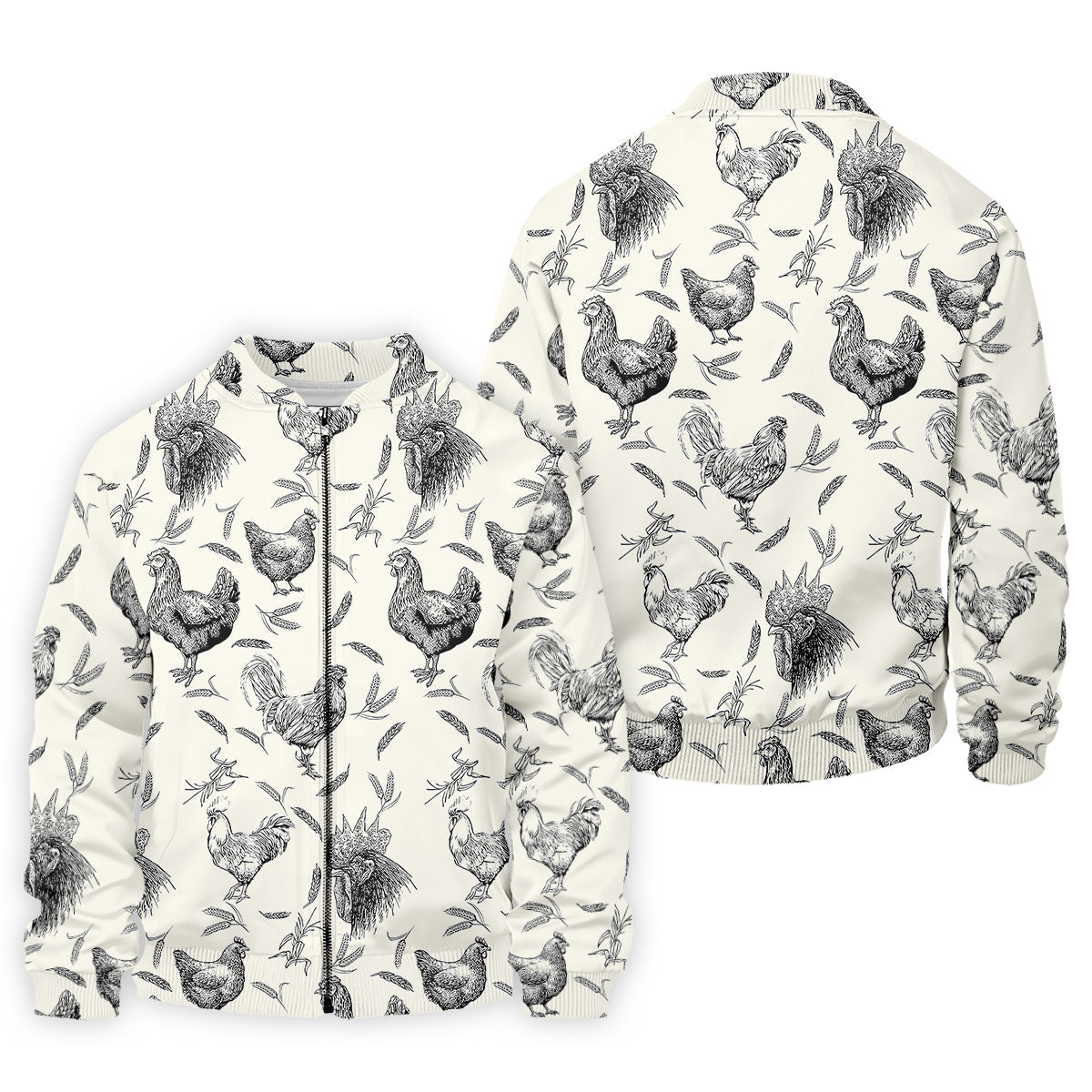 Chicken Rooster Golf Tops For Men, Gift For Chicken Lover, Fun Golf Shirts For Men, Polo Shirts For Men
