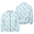 Tropical Flamingo Blue Golf Shirt, Short Sleeve Button Down, Men Polo, Golf Gift For Men
